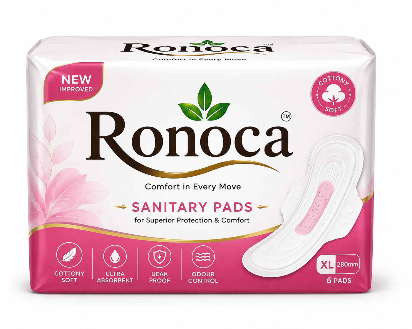 Sanitary Pads for Women - 10 Pieces Pack